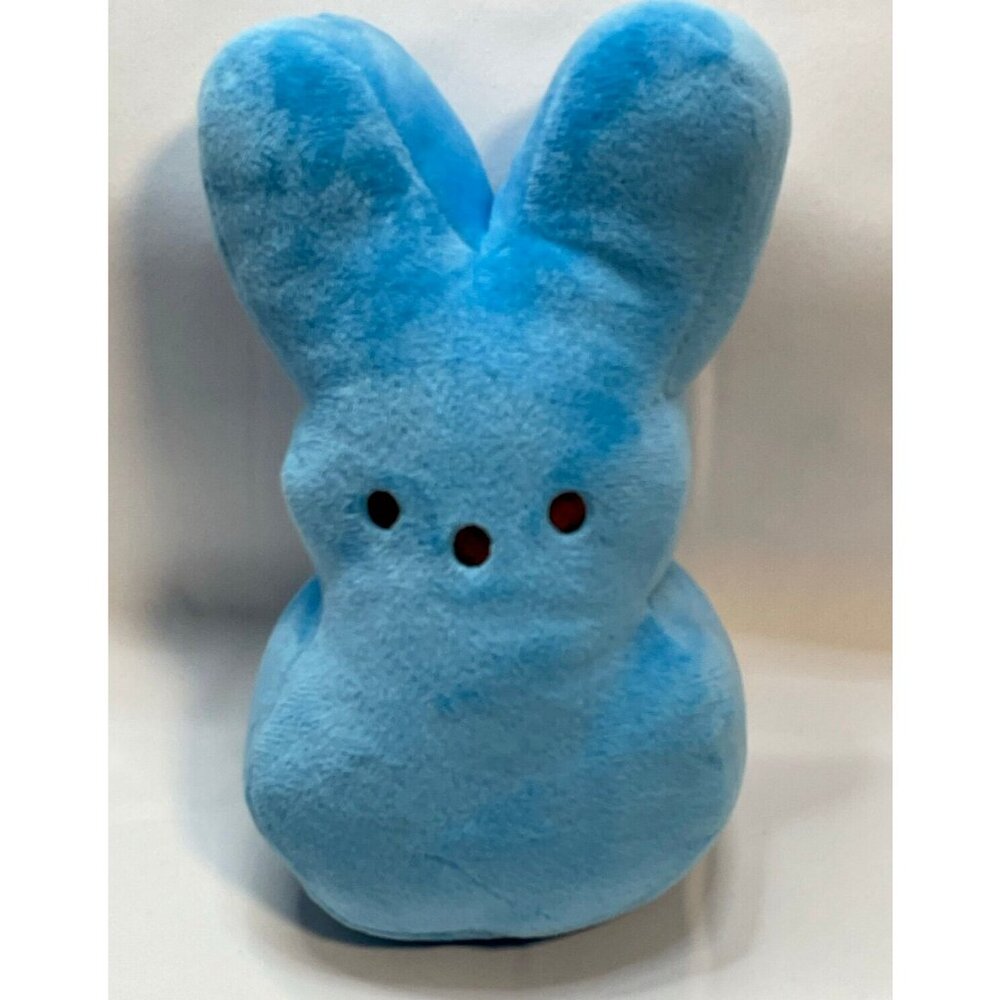 Peeps marshmallow bunny plush 9" stuffed animal blue